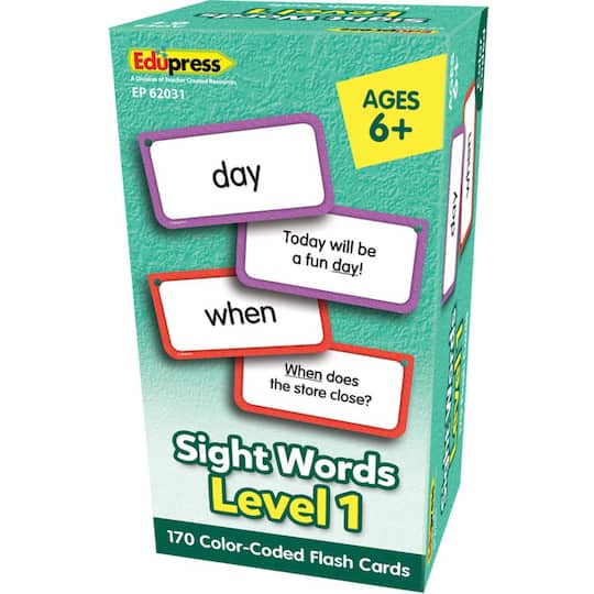 Edupress&#x2122; Sight Words Flash Cards Level 1